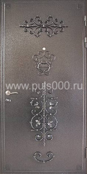 Входные металлические двери с ковкой и порошковым напылением KV-765, цена 43 407  руб.